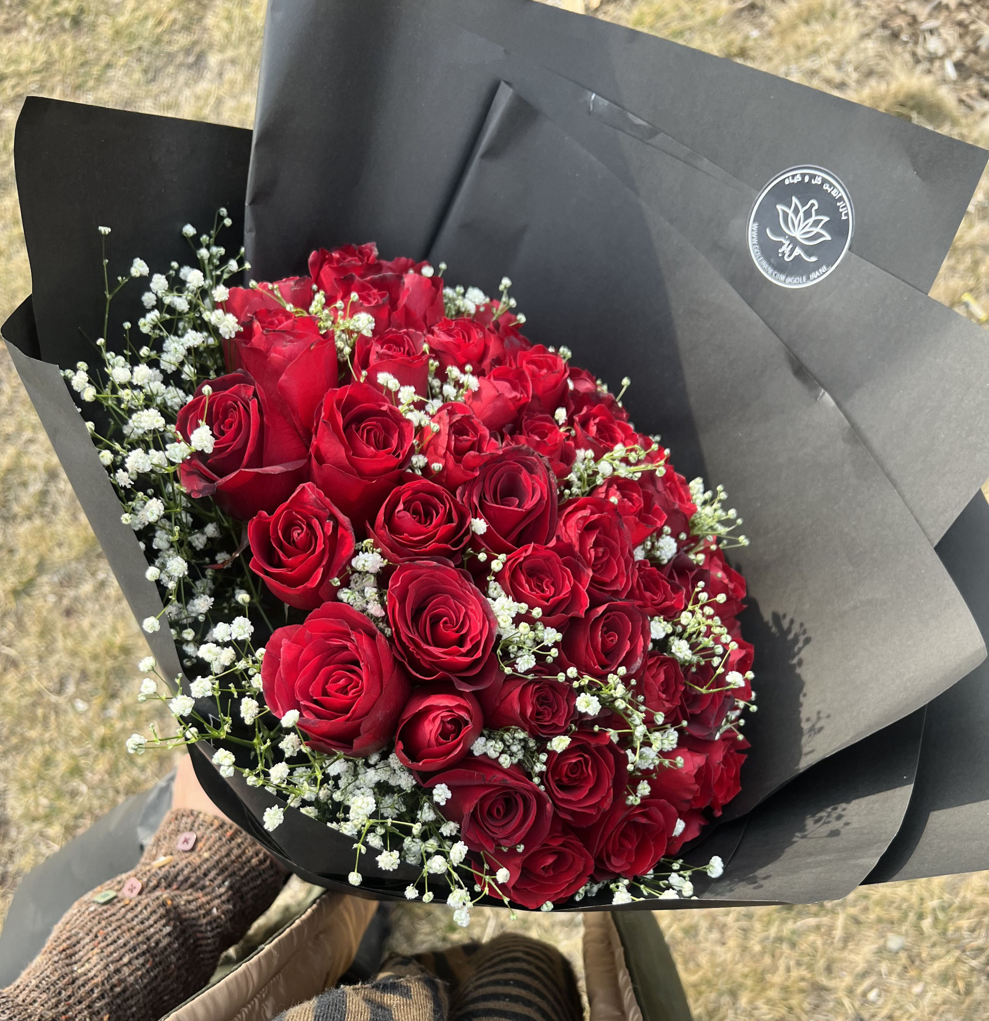 دسته گل رز 60 شاخه