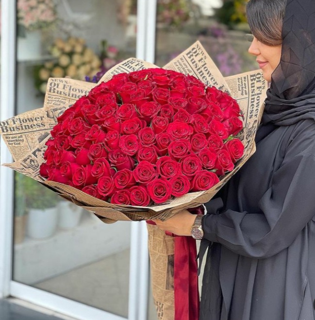  رز هلندی ممتاز دسته گل رز صدتایی رز ارزان 
