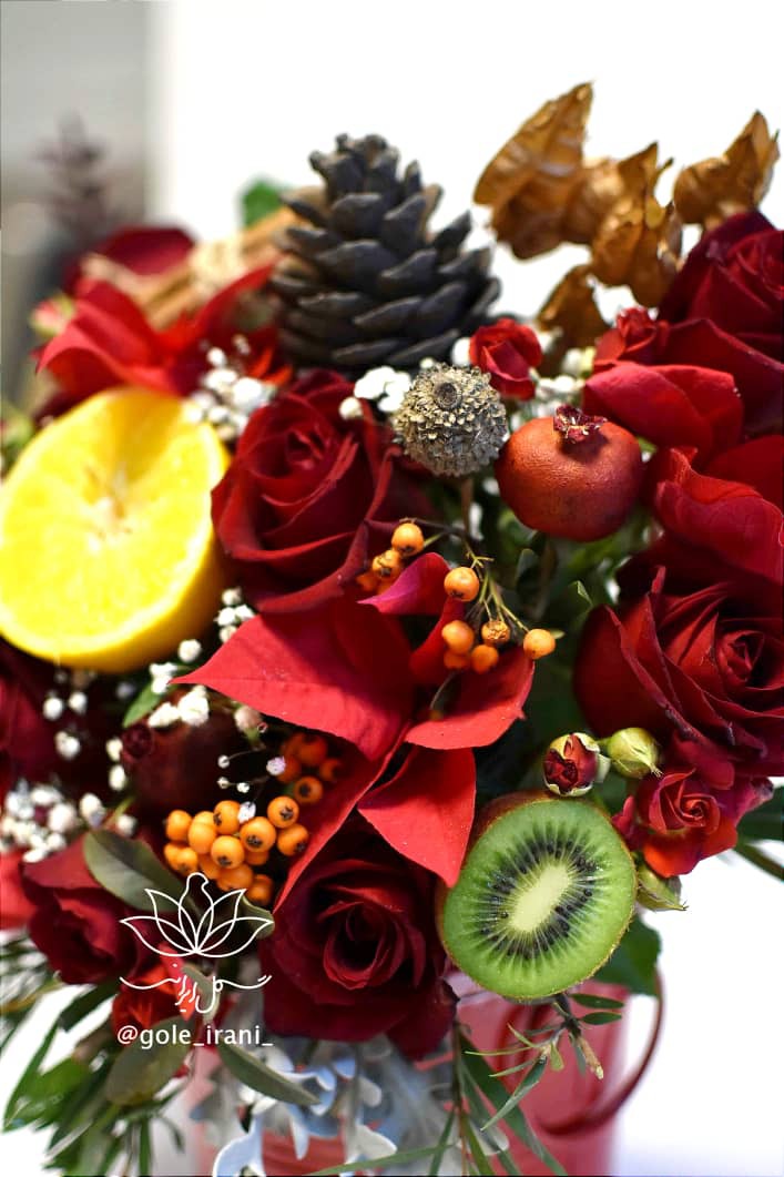  شب یلدای عروس باکس گل شب یلدای عروس خرید پکیج شب یلدا سفارش باکس گل و آجیل 